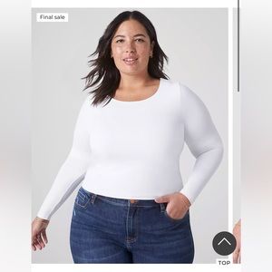 Lane Bryant fitted crop top